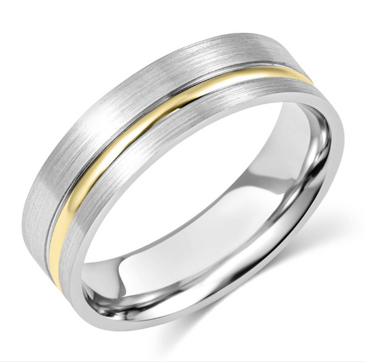 Aliança em Ouro Branco 18k