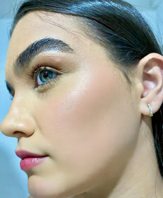 Argola 2 em 1 Ouro Amarelo 18K com Diamantes e Safiras Rosa