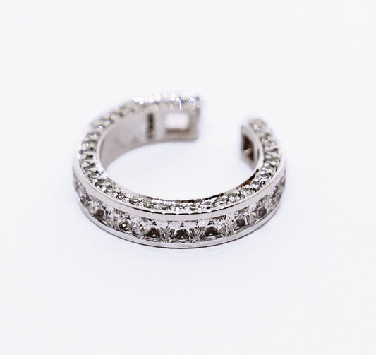 ANEL | BRINCO | PINGENTE EM OURO BRANCO COM DIAMANTES