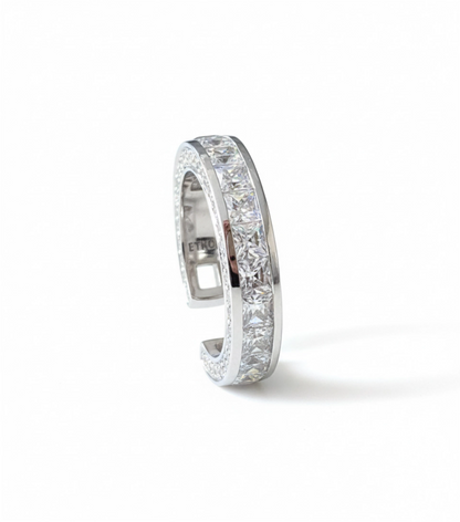 Anel | Brinco em Ouro Branco 18K